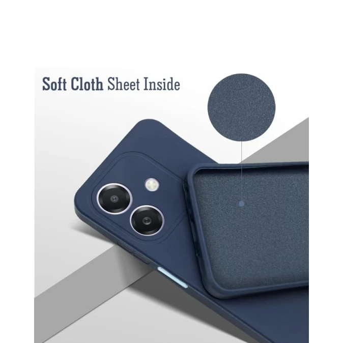 Telefon üçün çexol Oppo A3, Oppo A3X və Oppo A40 üçün, silikon, göy