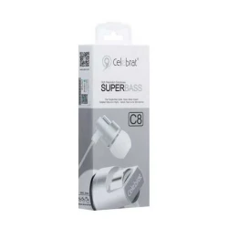 Simli qulaqlıq Celebrat C8 Silver