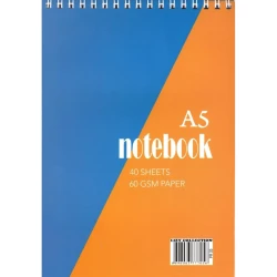 Bloknot LİZY PR05, A5, 48 vərəq, göy/narıncı