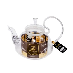 Заварной чайник Wilmax Thermo Glas 888818 1.2л, стекло, с крышкой, прозрачный