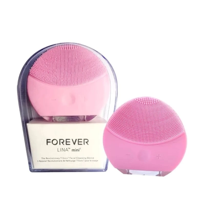 Силиконовая щетка-массажер для чистки лица Forever Luna mini 2, розовый Силиконовая щетка-массажер для чистки лица Forever Luna mini 2, розовый