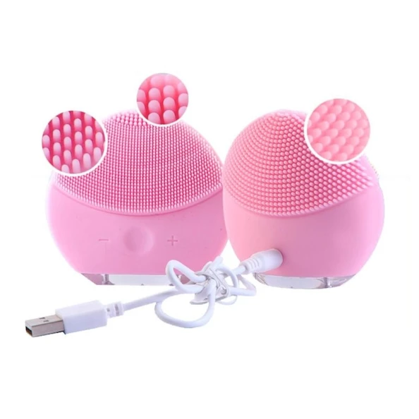 Силиконовая щетка-массажер для чистки лица Forever Luna mini 2, розовый Силиконовая щетка-массажер для чистки лица Forever Luna mini 2, розовый