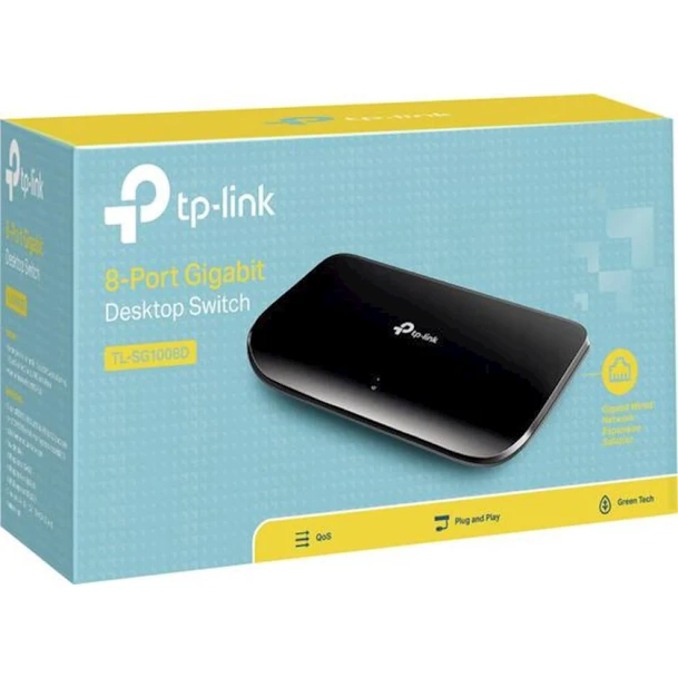 Коммутатор TP-Link TL-SG1008D 1Gbps Коммутатор TP-Link TL-SG1008D 1Gbps
