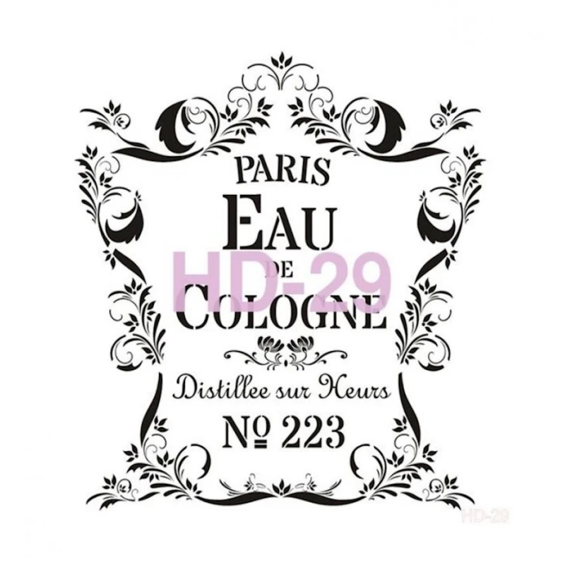 Trafaret interyer üçün Home Decor Serie HD-29, 45х45