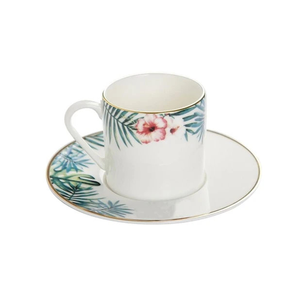 Набор кофейный Porland Exotic 04ALM005544, 90 мл, 12 предметов, белый Набор кофейный Porland Exotic 04ALM005544, 90 мл, 12 предметов, белый