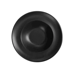 Тарелка глубокая Porland Seasons, фарфор, черная, 30 см