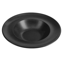 Тарелка глубокая Porland Seasons, фарфор, черная, 30 см