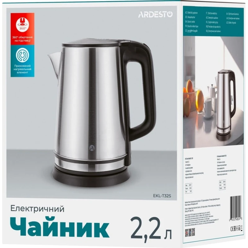 Электрочайник Ardesto EKL-T32S Электрочайник Ardesto EKL-T32S