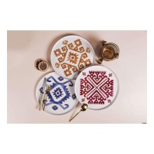 Boşqablar dəsti Porland Arabesque 04ALM007237, rəngbərəng, 27 sm, 6 əd