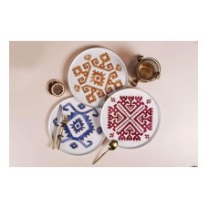 Boşqablar dəsti Porland Arabesque 04ALM007237, rəngbərəng, 27 sm, 6 əd