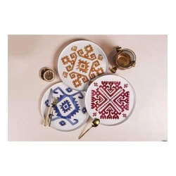 Набор тарелок Porland Arabesque 04ALM007237, разноцветный, 27 см, 6 шт