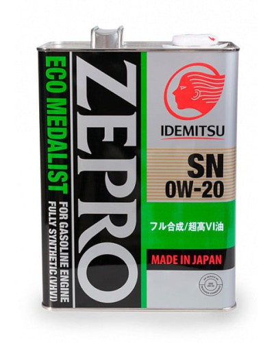 Моторное масло Idemitsu Zepro Euro Spec 0w-20, 4 л