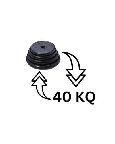 Rezin qantel dəsti TA sport 40 kq 2142/1, 20 x 20 kq, 2 əd