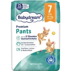 Детские подгузники-трусики Babydream Premium, 7(Junior Extra Large / XXL), 17+ кг, 16 шт Детские подгузники-трусики Babydream Premium, 7(Junior Extra Large / XXL), 17+ кг, 16 шт