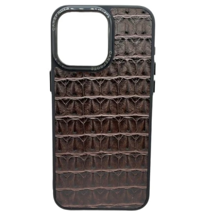 Çexol Apple iPhone 15 Pro Max üçün, tünd qəhvəyi