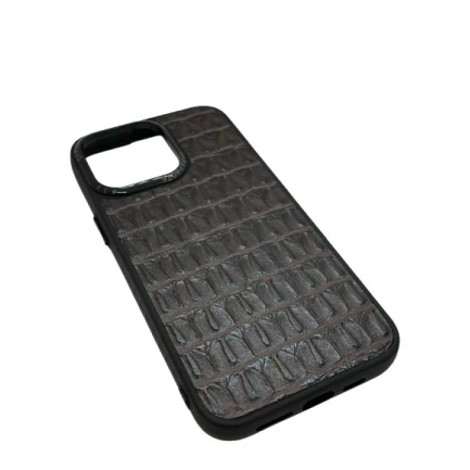 Çexol Apple iPhone 15 Pro Max üçün, tünd qəhvəyi