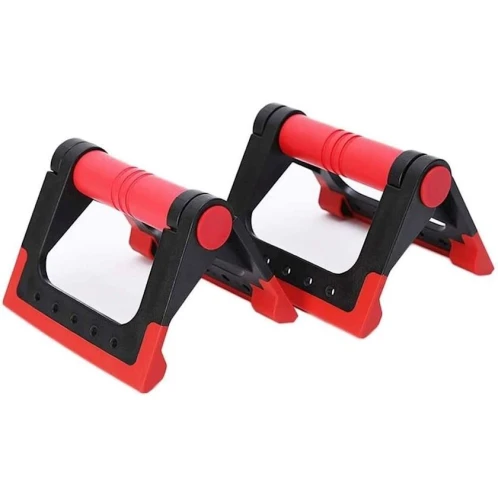 Упор для отжиманий Push Up Bars, пластик, черный/красный, 2 шт