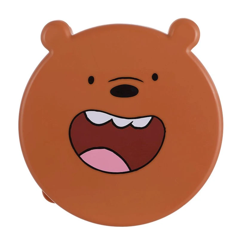 Набор ланч-боксов Miniso We Bare Bears 4 шт, пластик, коричневый Набор ланч-боксов Miniso We Bare Bears 4 шт, пластик, коричневый