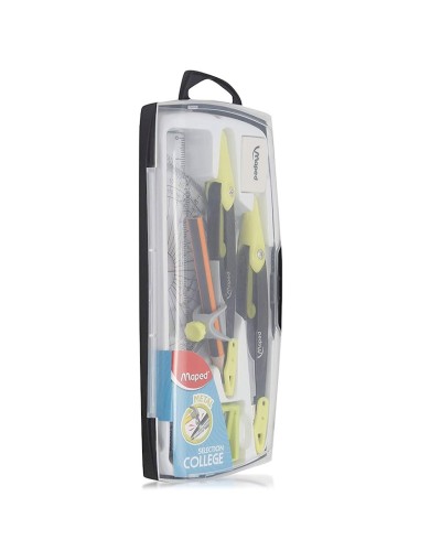 Cizgi alətləri dəsti Maped Plastic Geometry Box, 9 əşya, məhsul çeşiddə