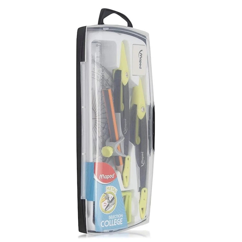 Готовальня Maped Plastic Geometry Box, 9 предметов, товар в ассортименте Готовальня Maped Plastic Geometry Box, 9 предметов, товар в ассортименте