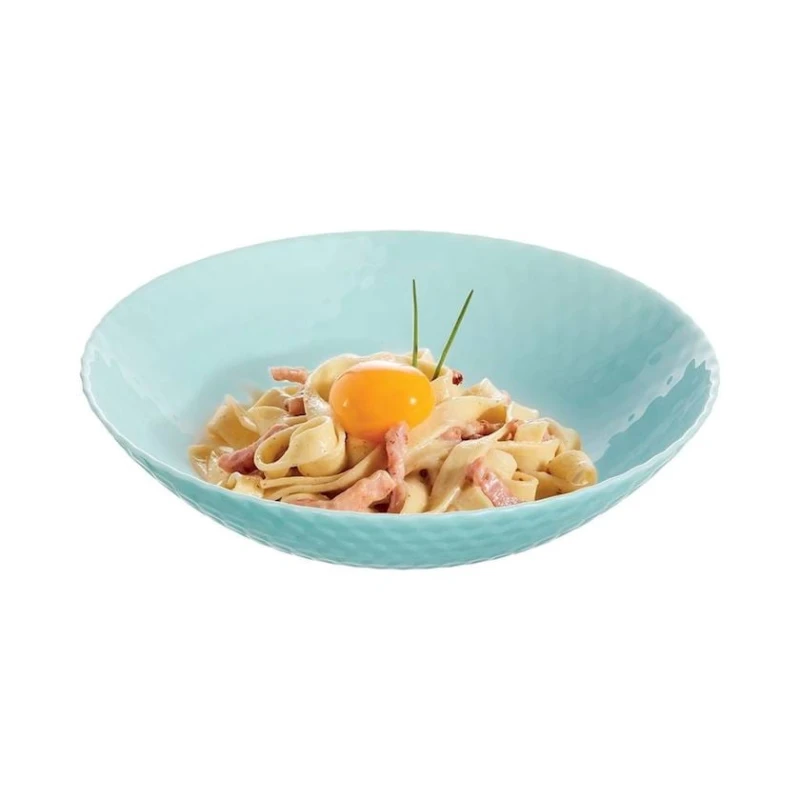 Тарелка суповая Luminarc Pampille Q4650, 20 см, стекло, голубой Тарелка суповая Luminarc Pampille Q4650, 20 см, стекло, голубой