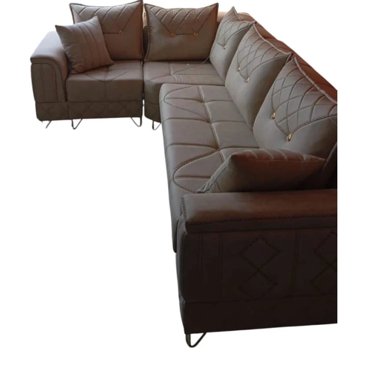 Угловой диван YM-7, кремовый, 300x200 см