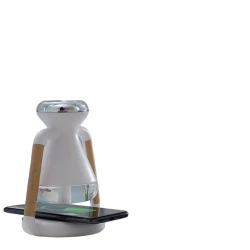 Беспроводное зарядное устройство InnovaGoods 3-in-1 Wireless Charger, Aroma Diffuser and Humidifier Misvolt, White