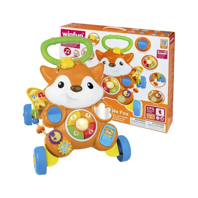 Yerimə arabası Winfat Grow With Me Fox Walker, 12+ ay