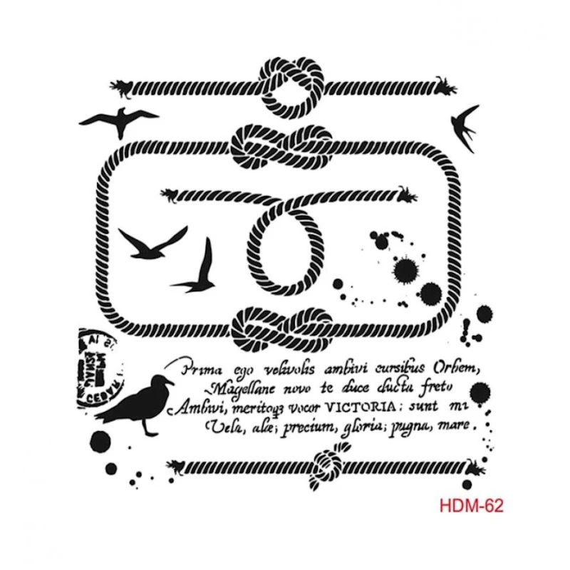 Трафарет интерьерный Home Decor Midi Serie HDM-62, 25х25