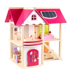 Кукольный домик с мебелью ZXW-2450, 55x52.5x37.5 см Кукольный домик с мебелью ZXW-2450, 55x52.5x37.5 см