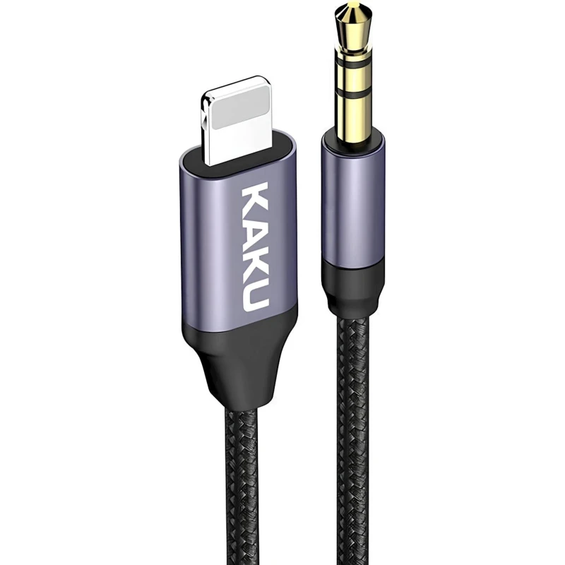 Кабель USB Kaku KSC-427 AUX to Lightning, Черный Кабель USB Kaku KSC-427 AUX to Lightning, Черный
