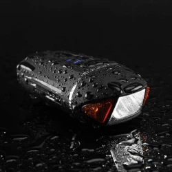 Передний фонарь для велосипеда с поворотником и сигнализацией VP-36, 20х15х5 см