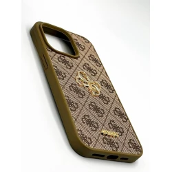 Чехол Guess для Apple iPhone 15, коричневый