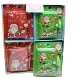 Новогодний блокнот с ручкой E001, товар в ассортименте