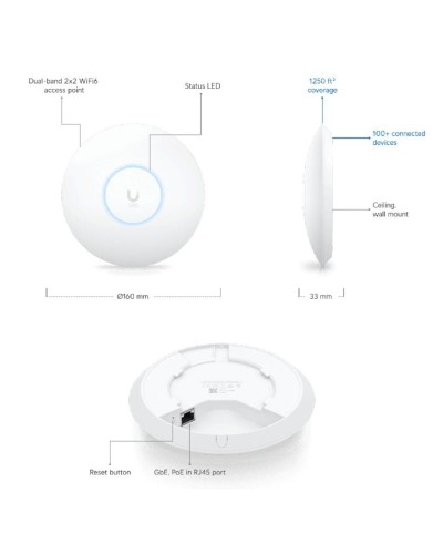 Giriş nöqtəsi Ubiquiti UniFi U6+
