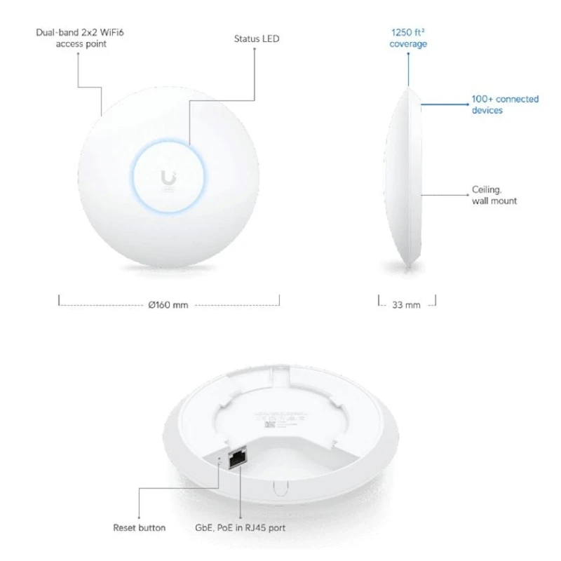 Giriş nöqtəsi Ubiquiti UniFi U6+
