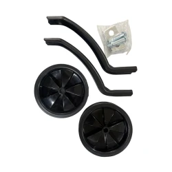 Velosiped üçün yan təkərlər dəsti, metal, qara, 16