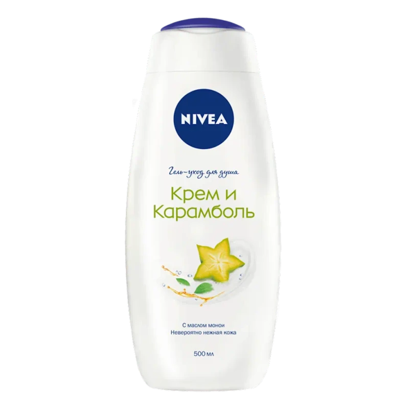 Гель для душа Nivea Крем и Карамболь 500 мл