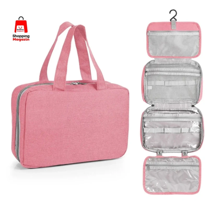 Kosmetik çanta orqanayzeri,çəhrayı 27x18x8 sm Kosmetik çanta orqanayzeri,çəhrayı 27x18x8 sm