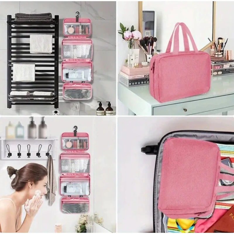 Kosmetik çanta orqanayzeri,çəhrayı 27x18x8 sm Kosmetik çanta orqanayzeri,çəhrayı 27x18x8 sm