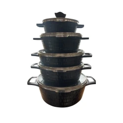 Набор кастрюль GR-8, черный, 5 предметов