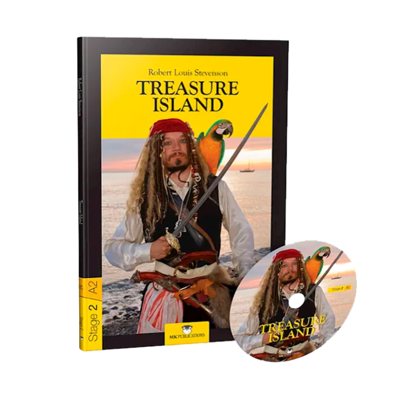 Книга Treasure Island, автор R. L. Stevenson MK Publications, Stage2-A2, 80 стр+диск Книга Treasure Island, автор R. L. Stevenson MK Publications, Stage2-A2, 80 стр+диск