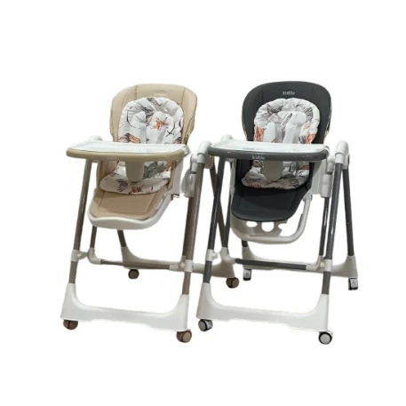 Стульчик для кормления Kidilo, бежевый, от 3 до 5 лет