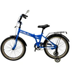 Qatlanan velosiped Stels, göy