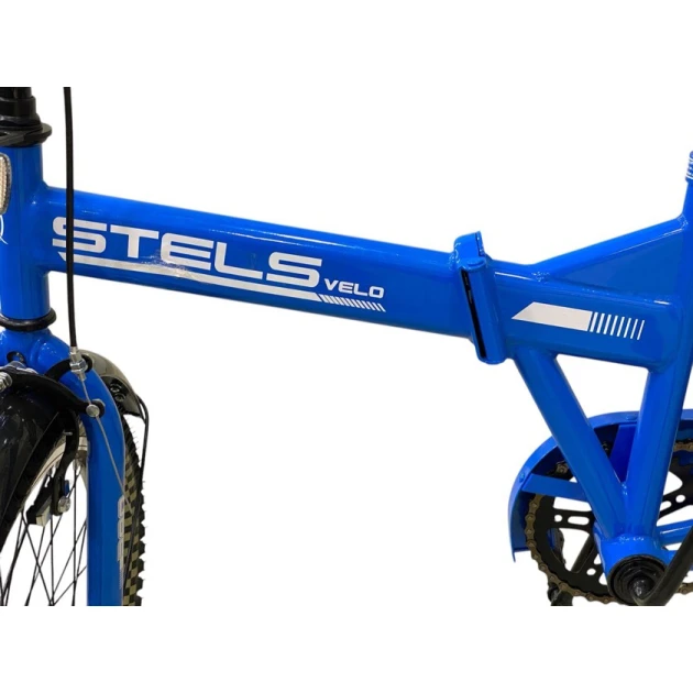 Qatlanan velosiped Stels, göy Qatlanan velosiped Stels, göy