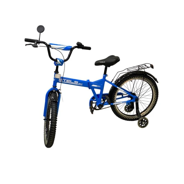 Qatlanan velosiped Stels, göy Qatlanan velosiped Stels, göy