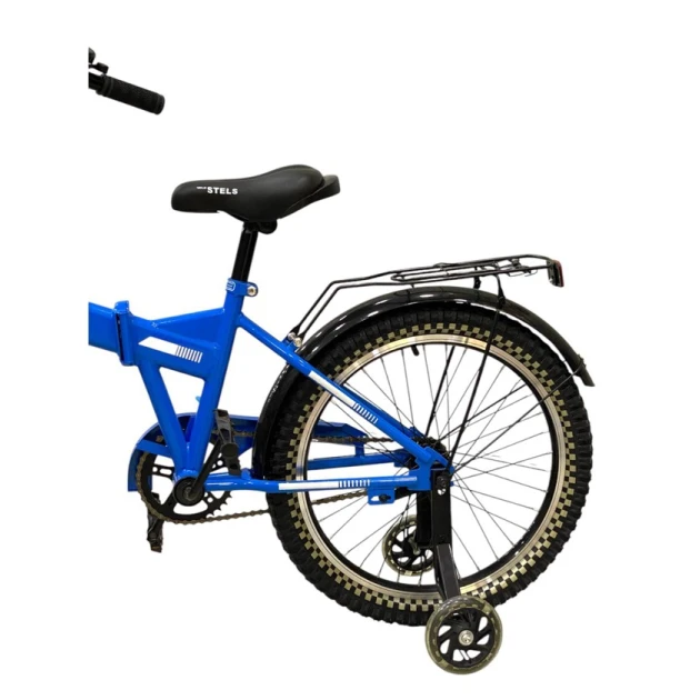 Qatlanan velosiped Stels, göy Qatlanan velosiped Stels, göy