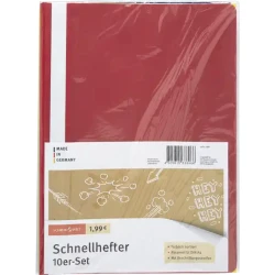 Набор пластиковых папок Schreibwelt 041372, A4, 10 шт, Разноцветный