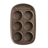 Форма для выпечки Pyrex Asimetria Muffin Tray, 29x18 см, сталь, с антипригарным покрытием, коричневый Форма для выпечки Pyrex Asimetria Muffin Tray, 29x18 см, сталь, с антипригарным покрытием, коричневый