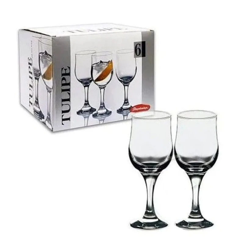 Набор фужеров Pasabahce Tulipe, 6 шт, 320 мл, стекло, прозрачный Набор фужеров Pasabahce Tulipe, 6 шт, 320 мл, стекло, прозрачный